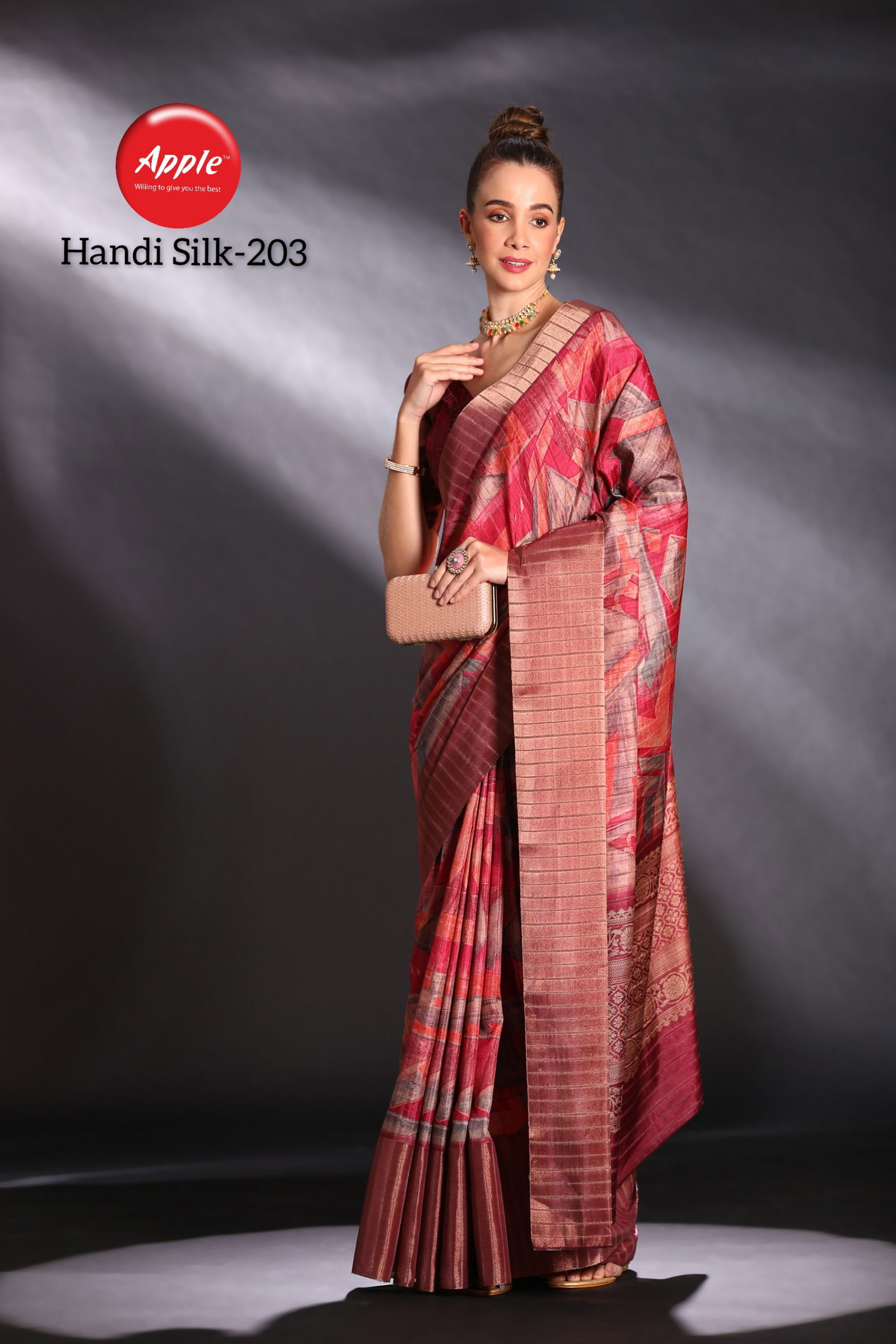 Handi Silk Vol 2 By Apple Digital Printed Silk Sarees Wholesale Clothing Suppliers In India
